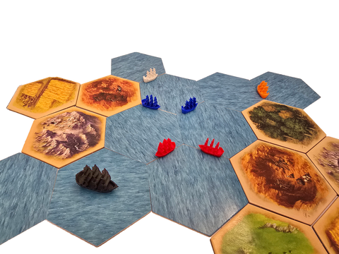 Ships compatible with Catan Seafarerers™  - White  (set of 15)