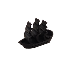 Pirate Ship compatible with Catan Seafarerers™  - Black  (set of 1)