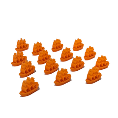 Ships compatible with Catan Seafarerers™  - Orange  (set of 15)