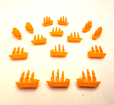 Ships compatible with Catan Seafarerers™  - Orange  (set of 15)